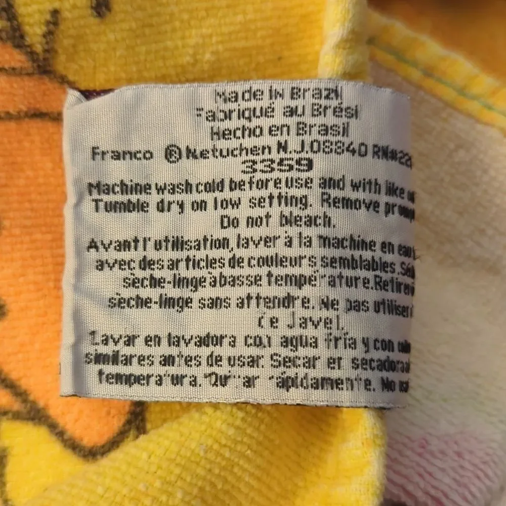 Barney 1998 vintage beach towel‎